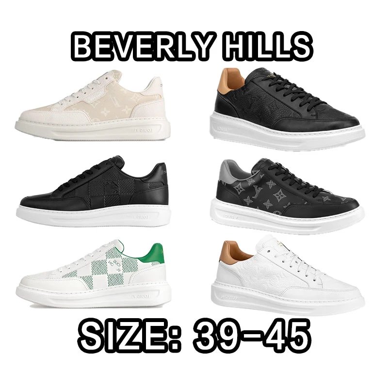 Beverly Hills Black Low Top Sneakers