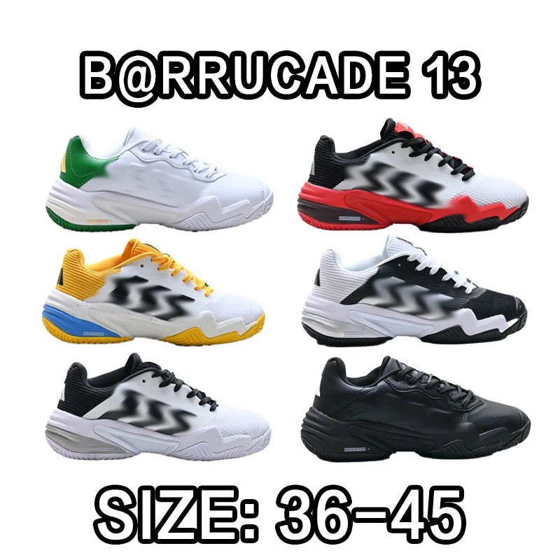 Barrucade 13 White/Black/Yellow Sneakers
