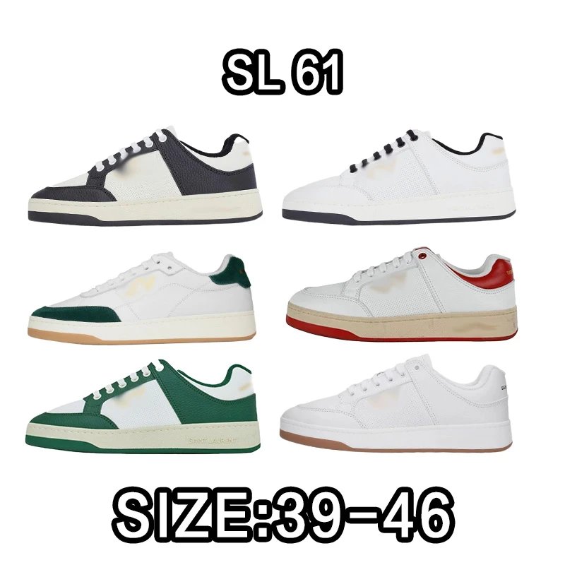 Saint Laurent SL 61 White Low Top Sneakers