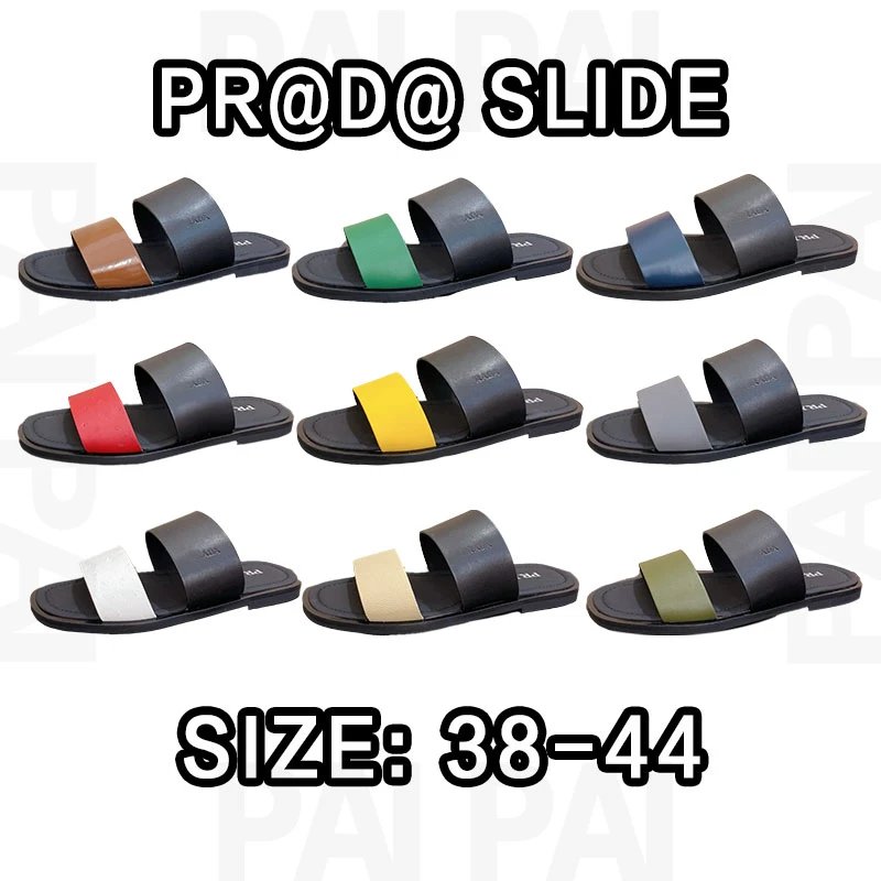 Prada Slide Sandals in Various Colors
