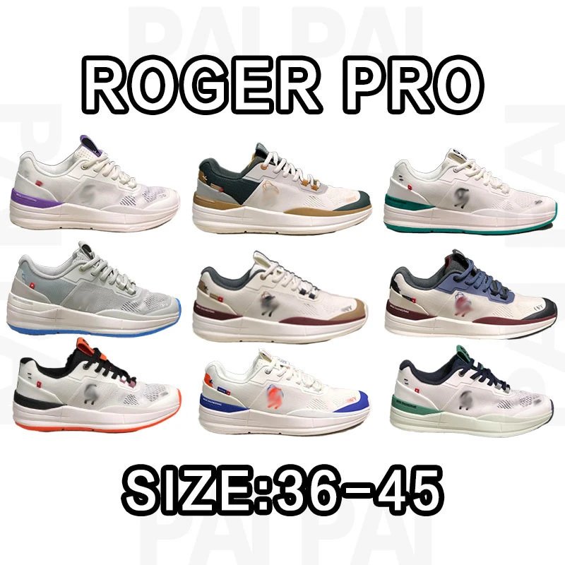 Roger Pro White Low-Top Sneakers
