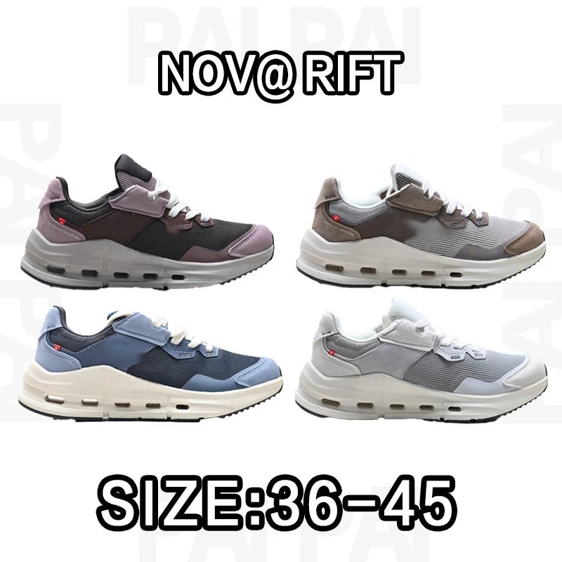 Nov@Rift Grey Mesh Sneakers