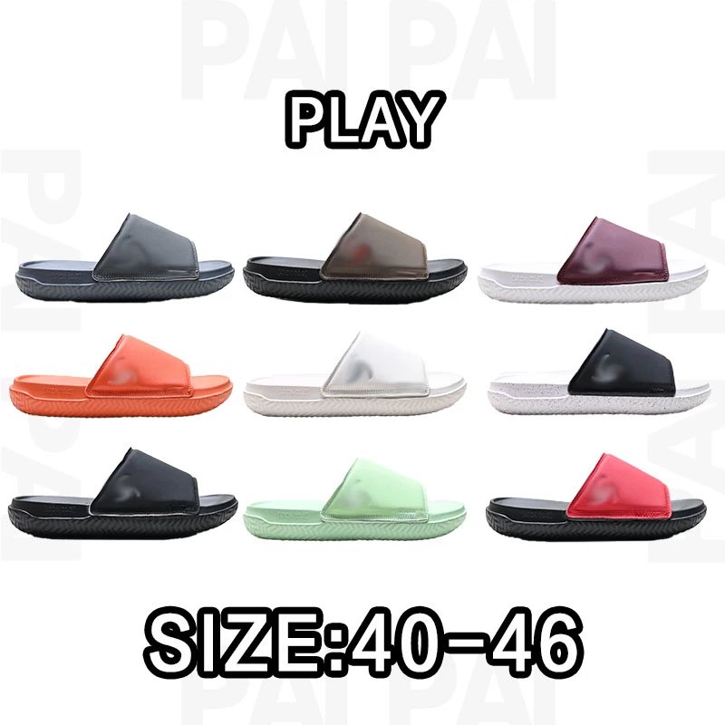PALPAI Black Slide Sandals