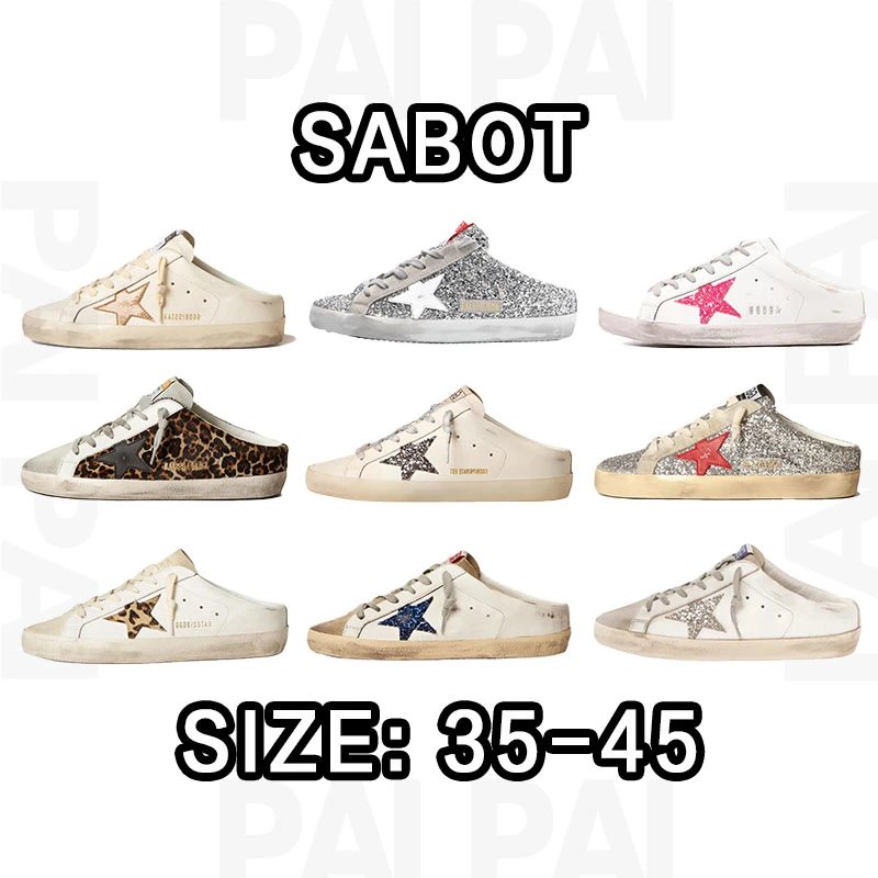 Sabot White Low Top Sneakers with Star Detail