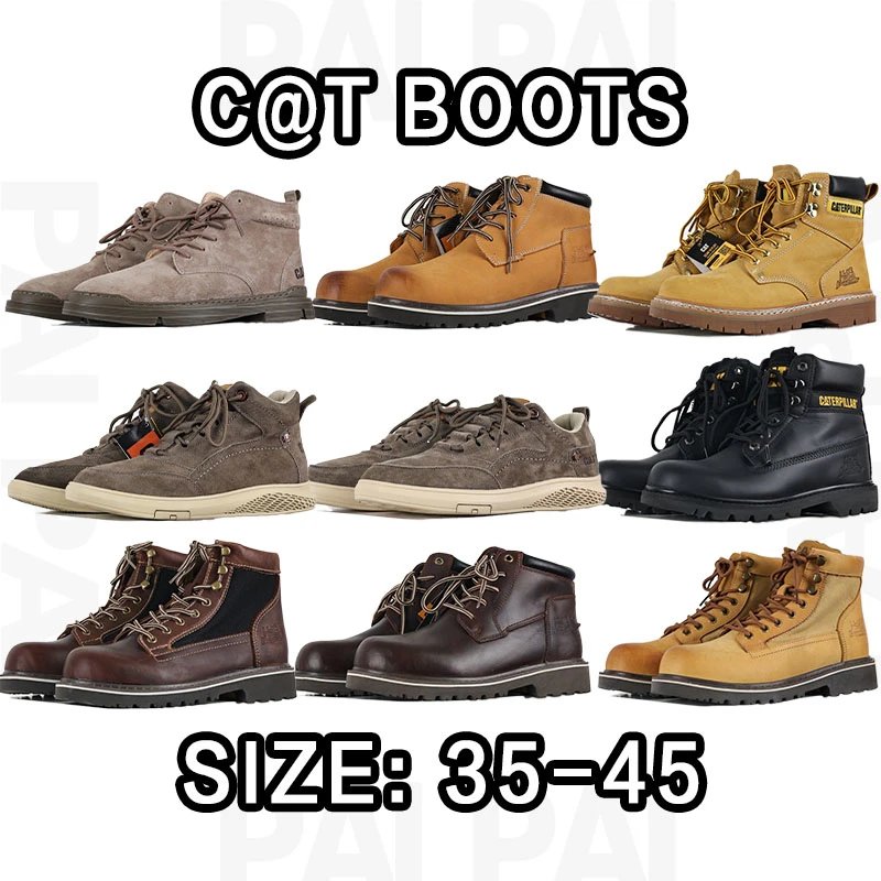 CAT Brown Leather Boots