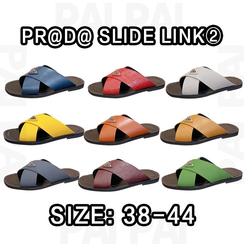 Slide Link Men's Cross-Strap Sandals in Multiple Colors