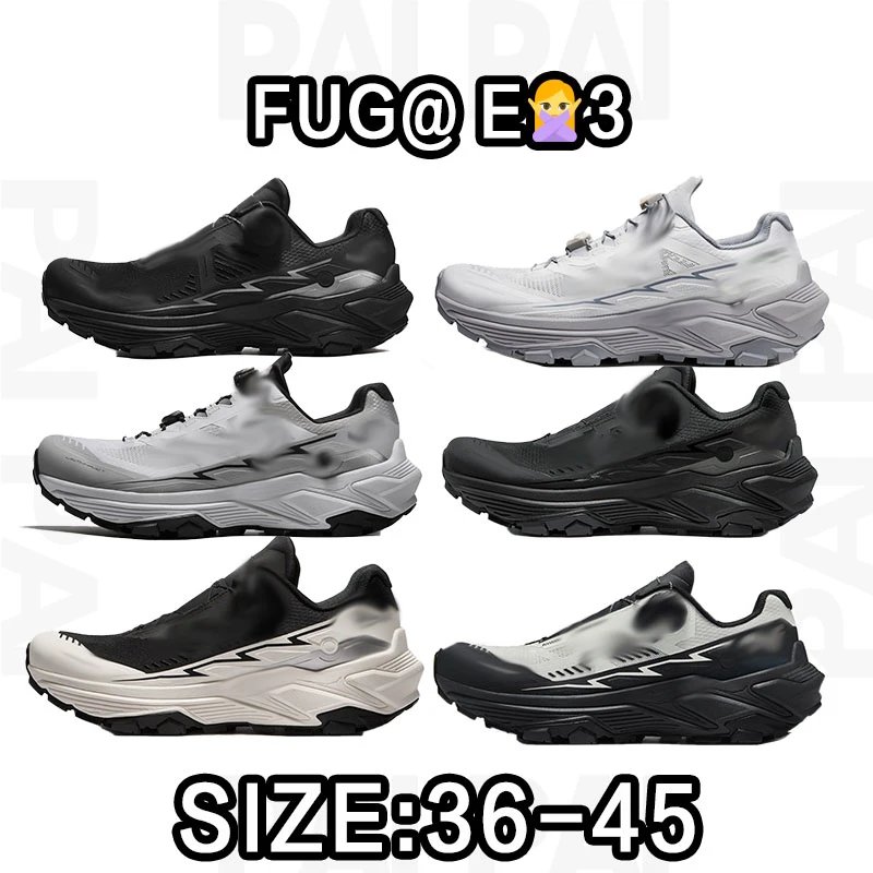FUG@E3 Black and White Running Shoes