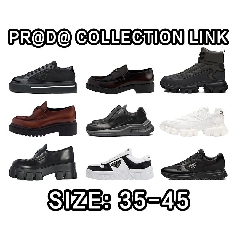 Prada Black Leather Sneakers