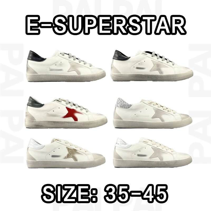 E-Superstar White Low Top Sneakers