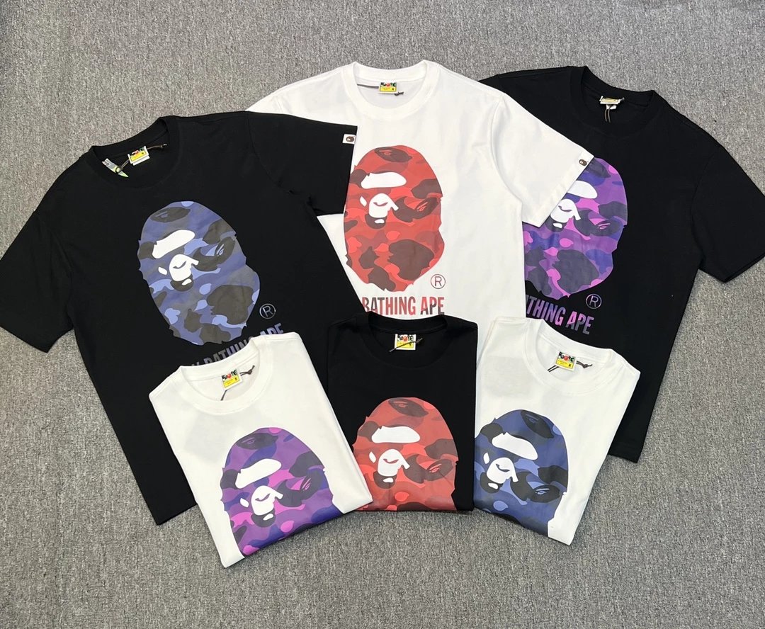 A Bathing Ape Camo Head T-Shirt