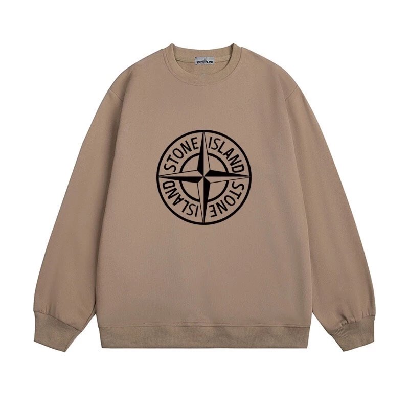 Stone Island Beige Crewneck Sweatshirt