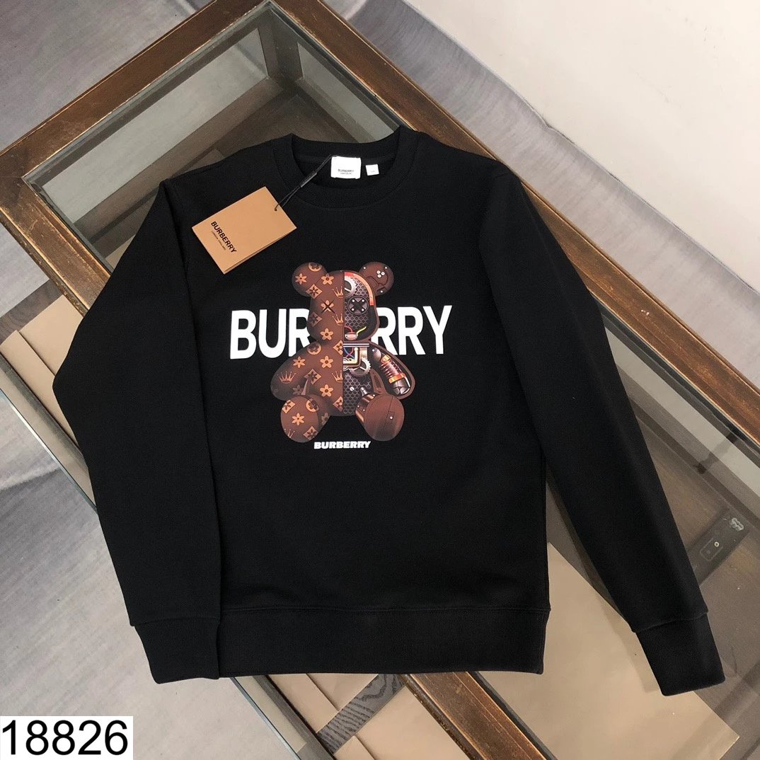 Burberry Black Teddy Bear Sweatshirt