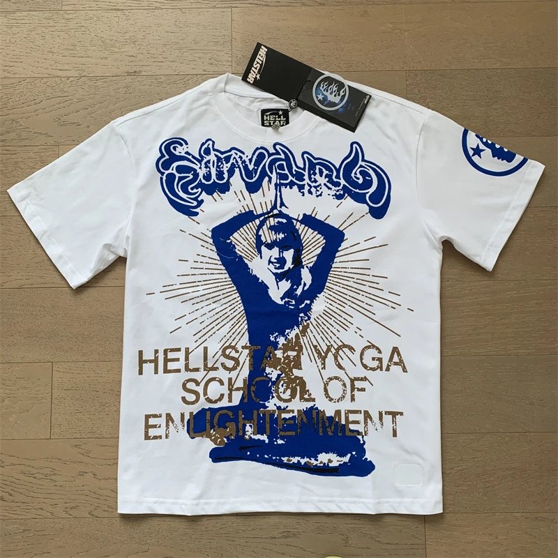 Hellstar White Graphic T-Shirt