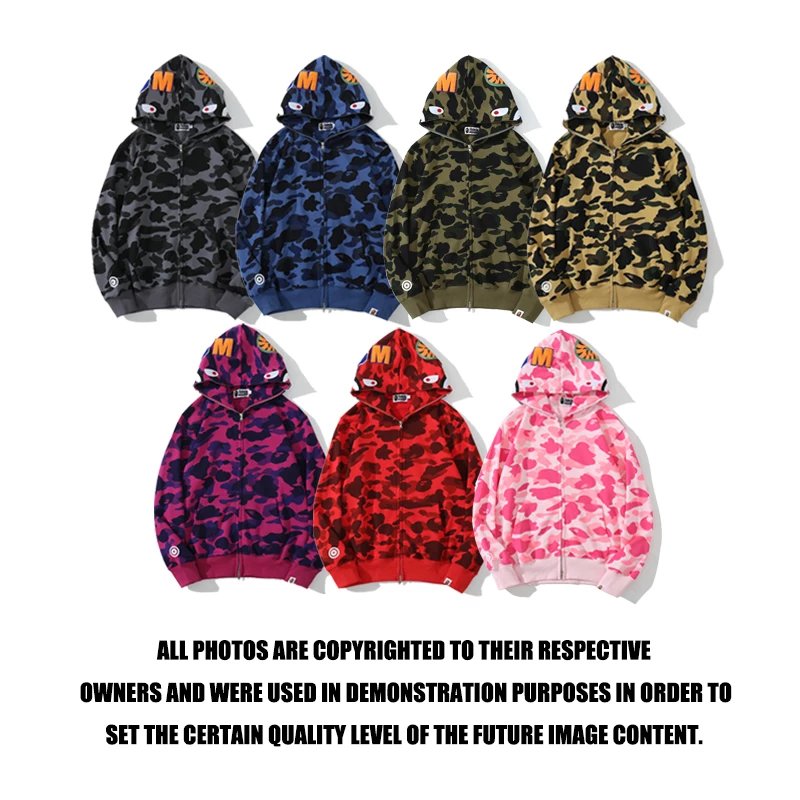 A Bathing Ape Camo Zip-Up Hoodie