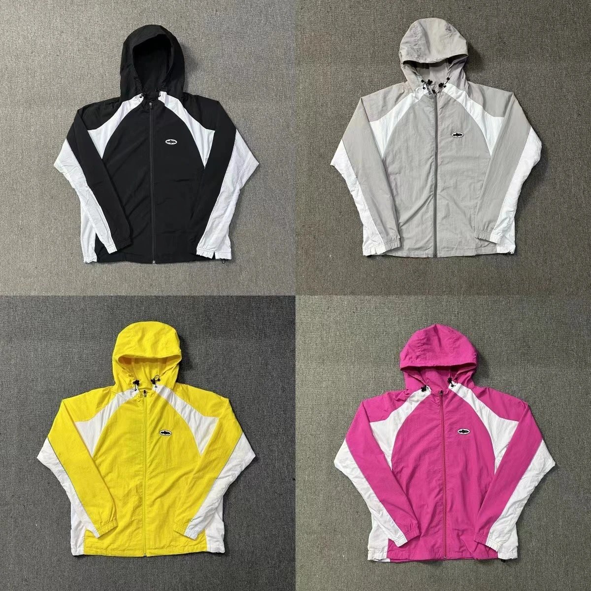 Colorblock Windbreaker Jacket