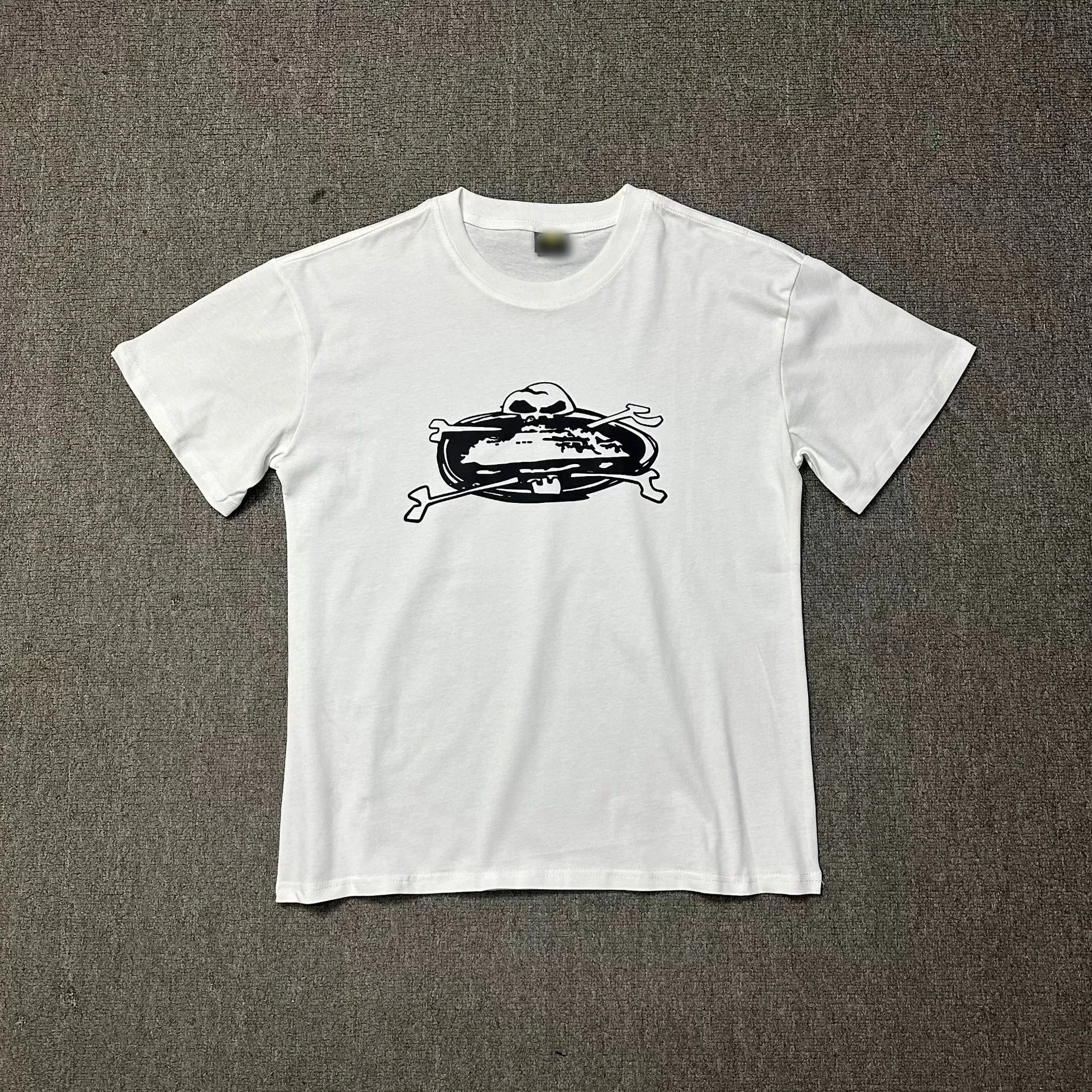 White Round Neck T-S