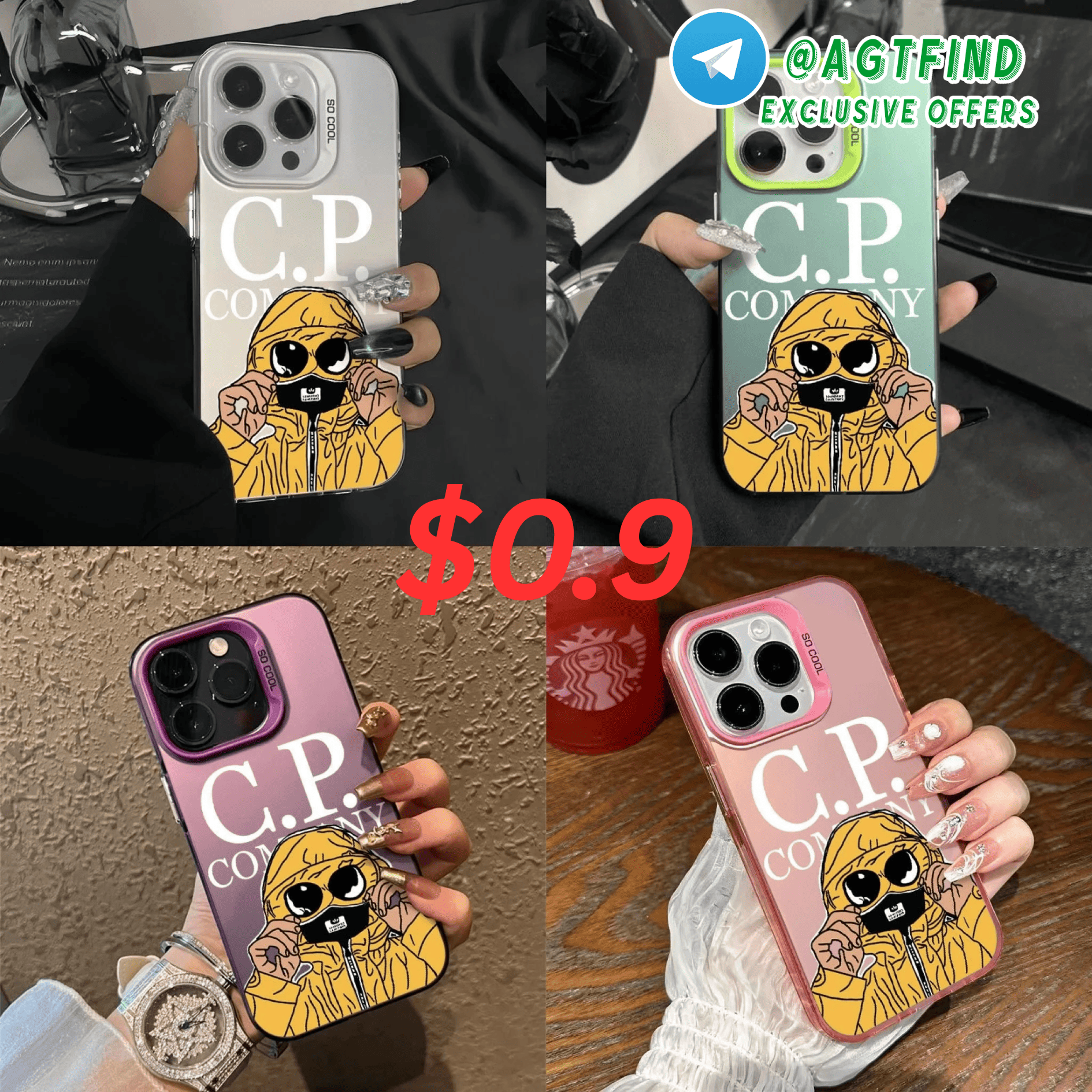 C.P. Company iPhone Case with Cartoon Design
