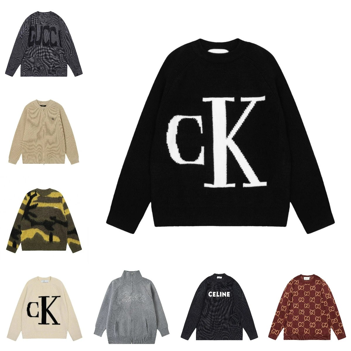 Calvin Klein Black Long Sleeve Sweater