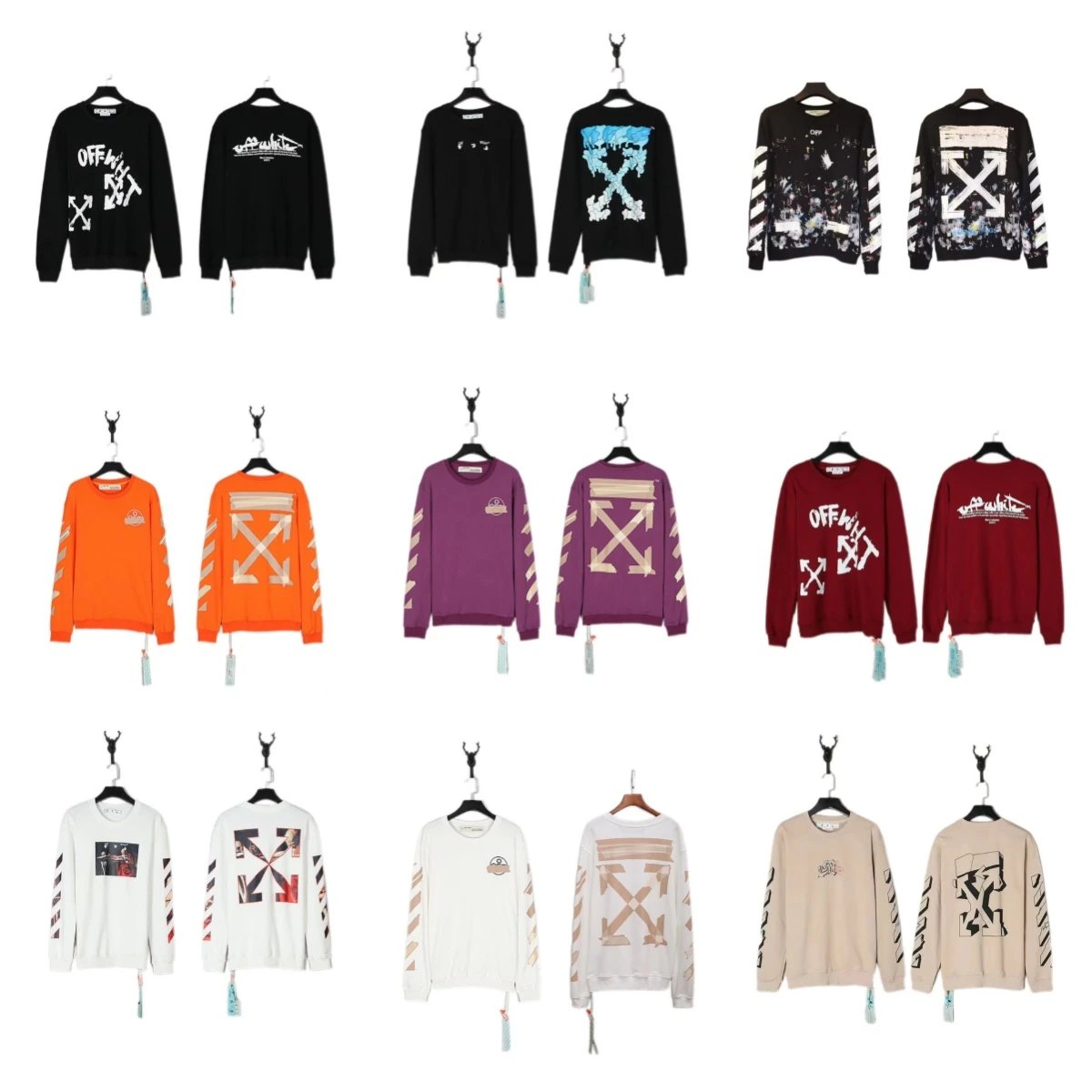 Off-White Black Long Sleeve Sweatshirt