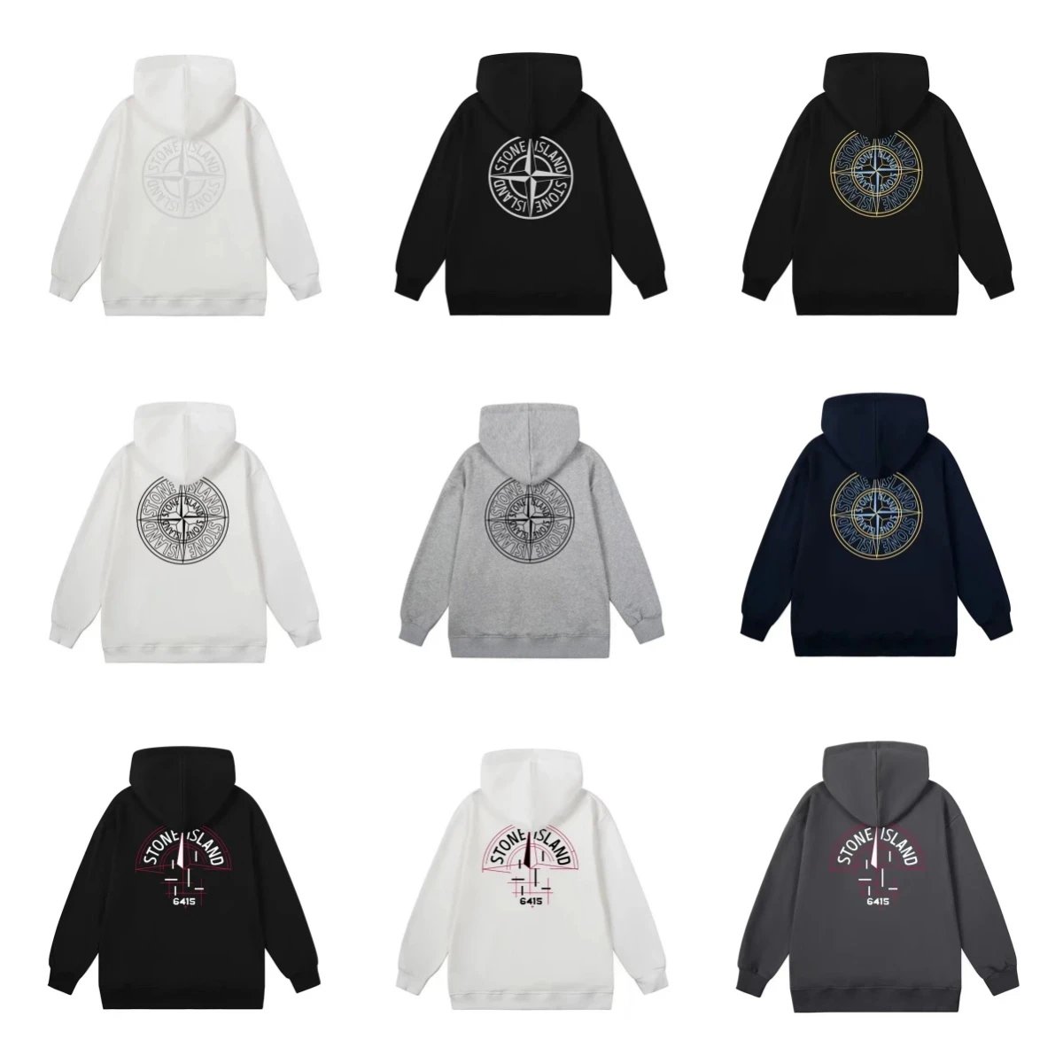 Stone Island Hooded Sweatshirt in Various Colors