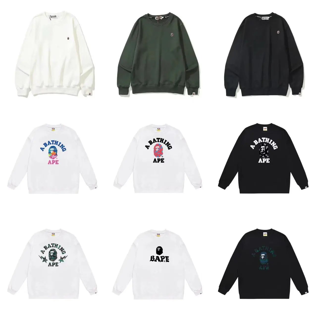 A Bathing Ape Crewneck Sweatshirt