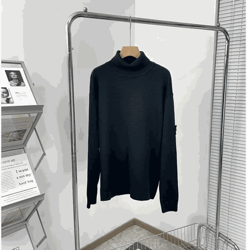Black Turtleneck Sweater