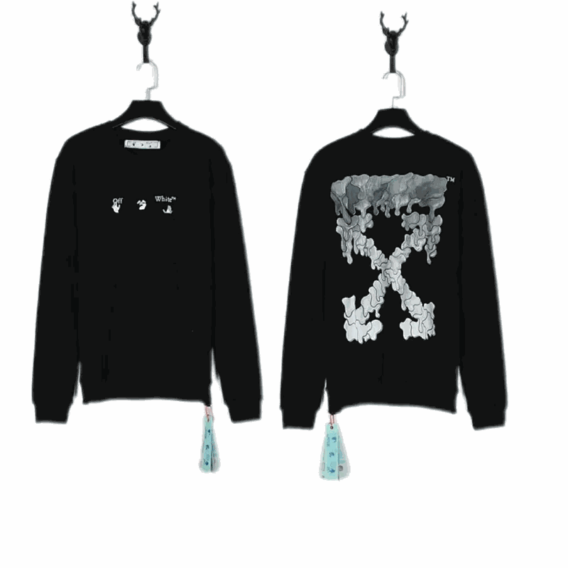 Off-White Black Long Sleeve Sweatshirt