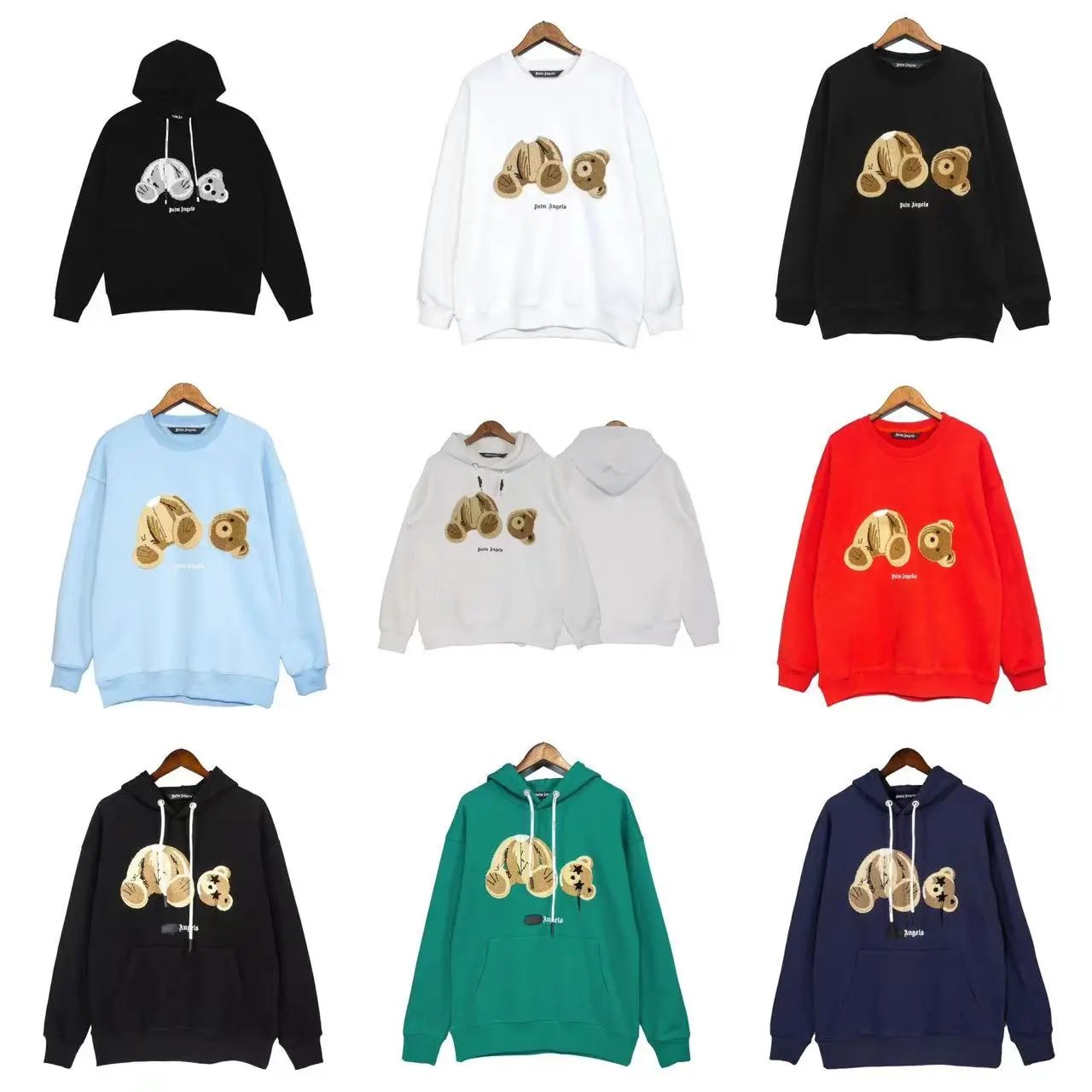 Palm Angels Bear Hoodie and Sweatshirt Collection