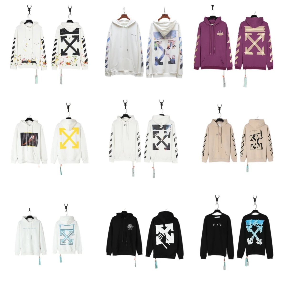 Off-White Hooded Sweatshirt Collection