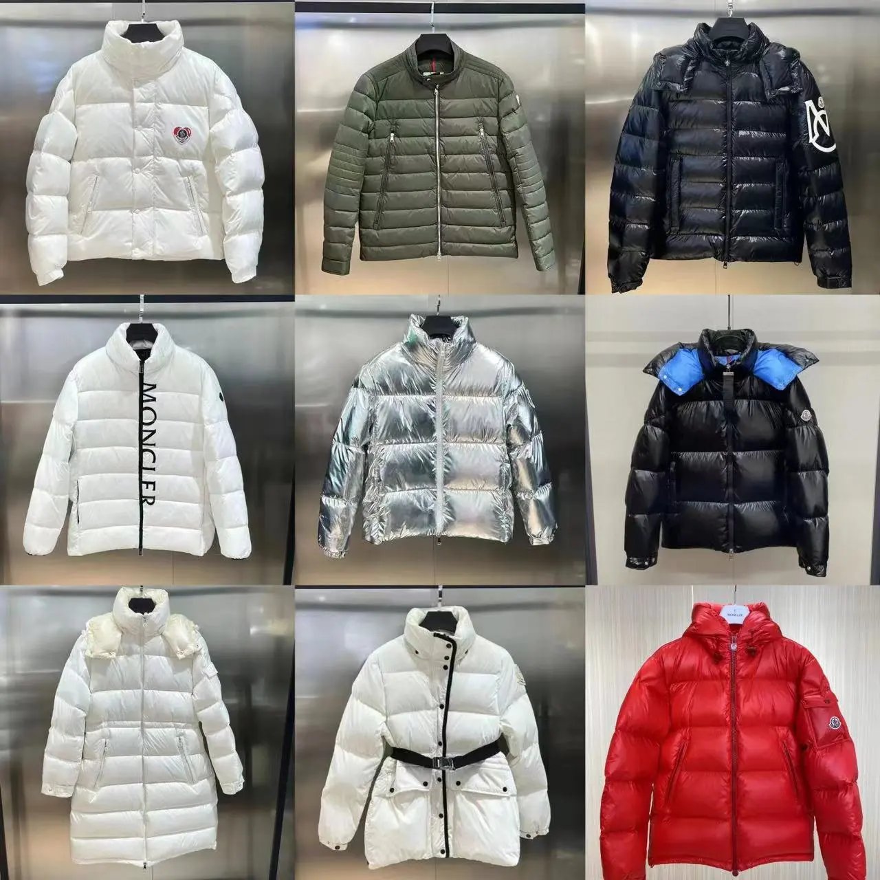 Moncler White Puffer Jacket