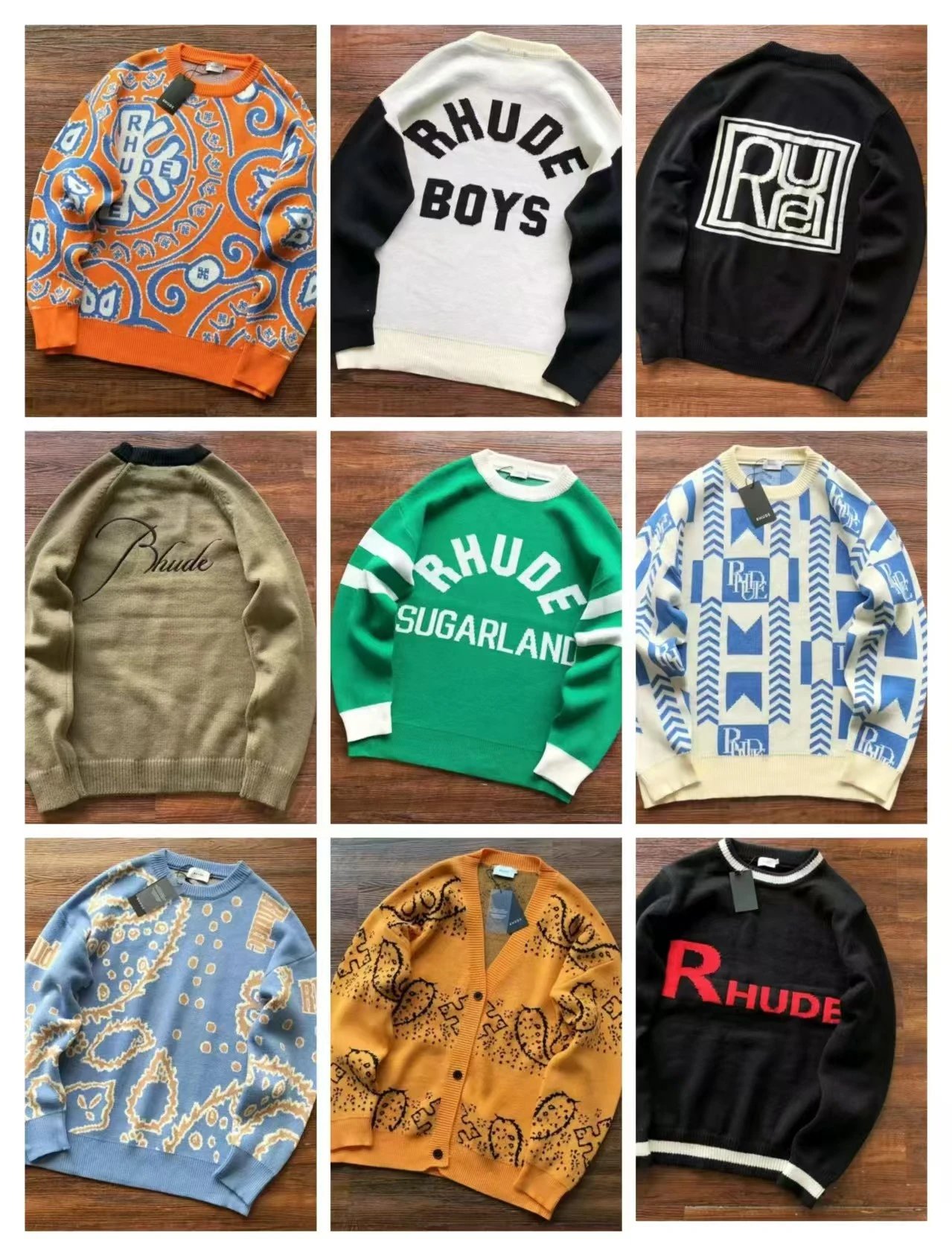 RhuDe Color Block Knit Sweater