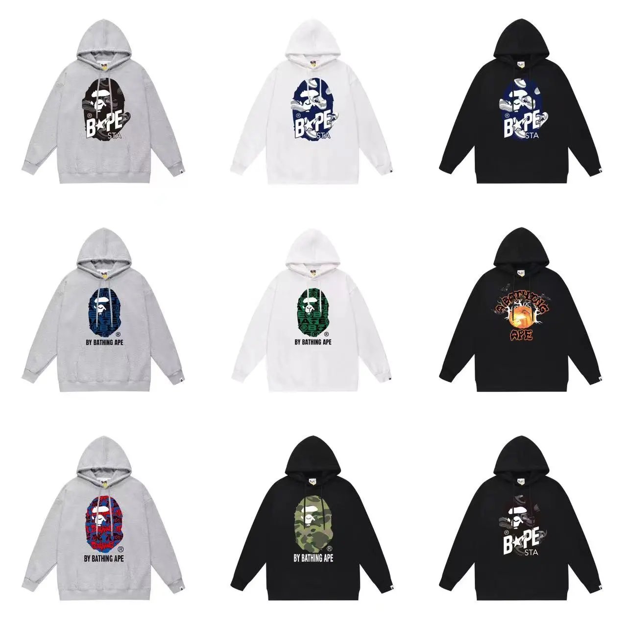 Bape Black Hoodie with Iconic Logo Design