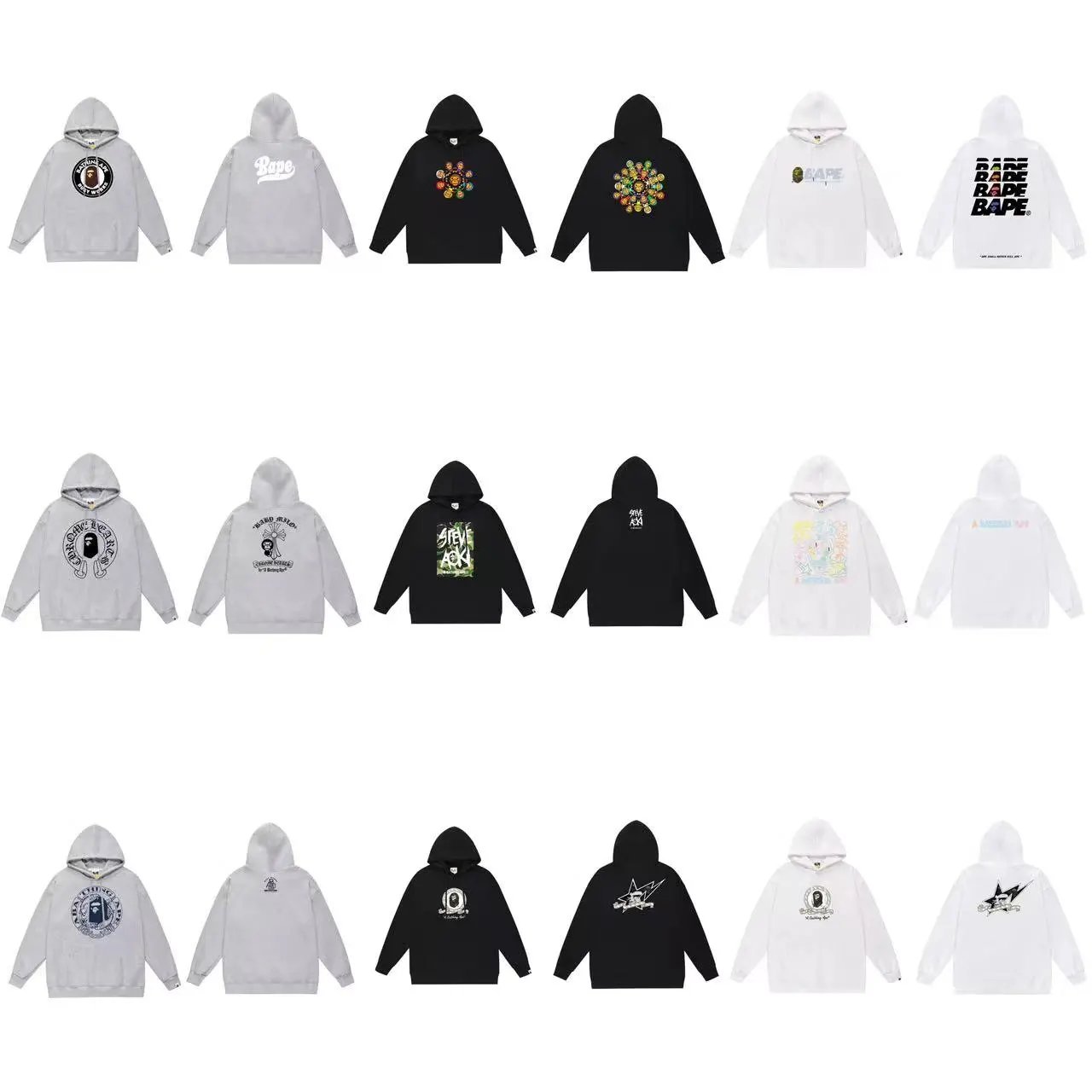 BAPE Hoodie in Various Colors and Styles