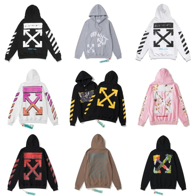 Off-White Hoodies with Arrow Design