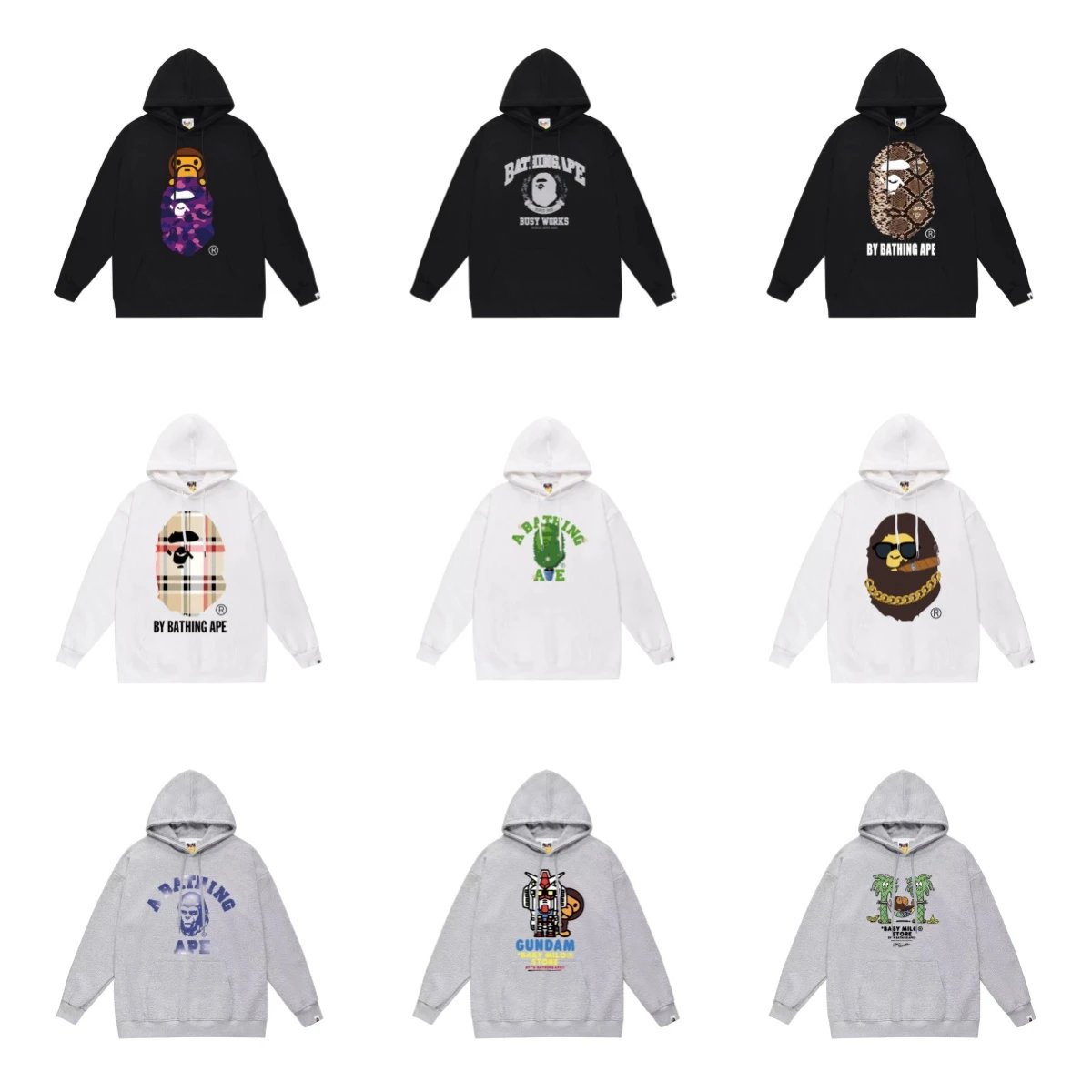 Bape Black White Gre
