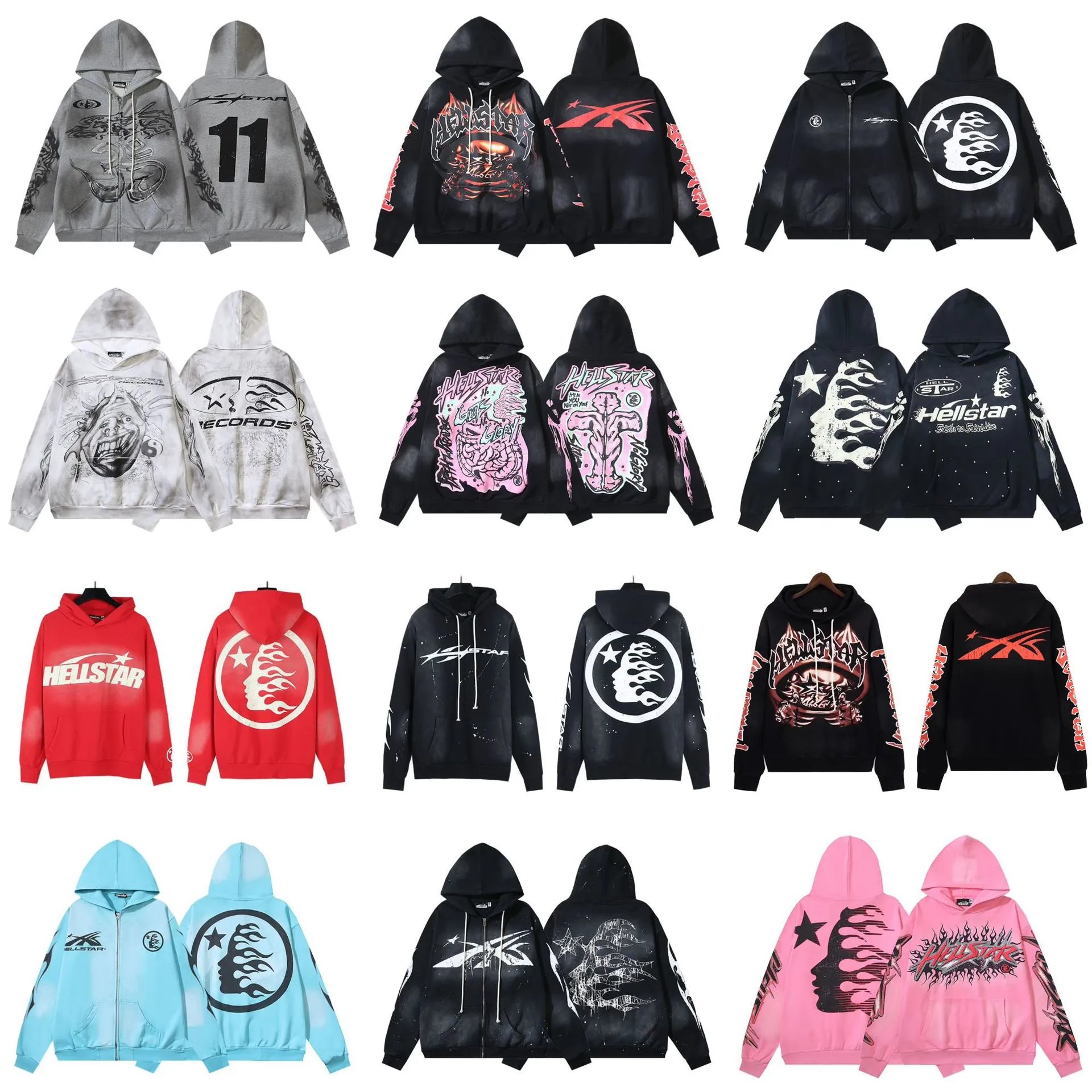 Hellstar Black Zip-U