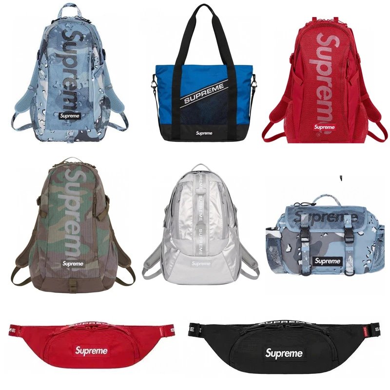Supreme Camo Backpack and Tote Bag Set