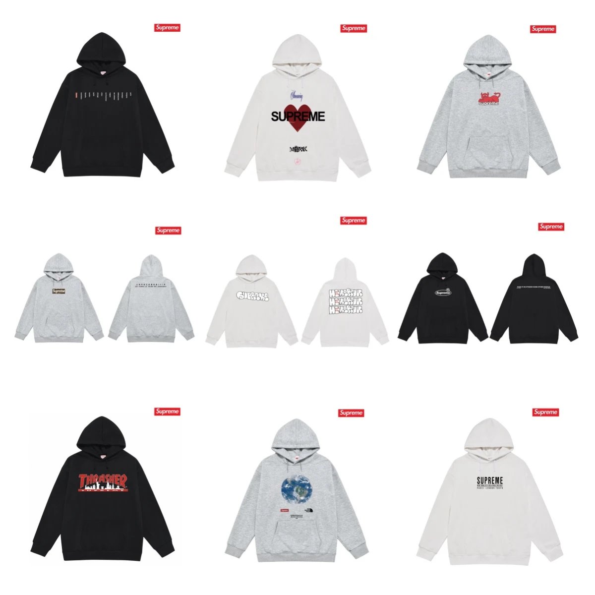 Supreme Hoodie in Bl
