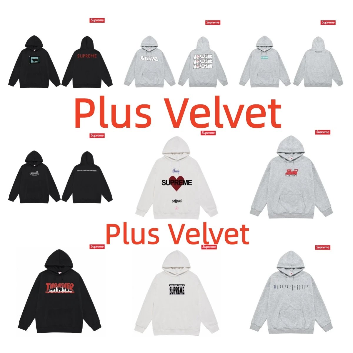 Supreme Black Hoodie