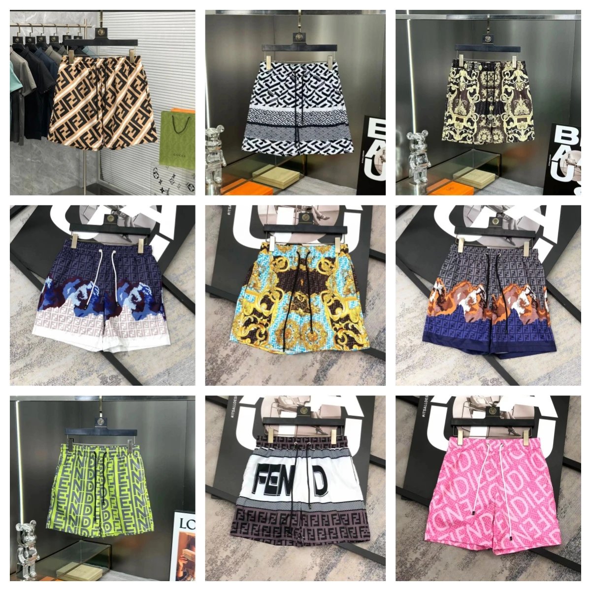 Fendi Patterned Shor