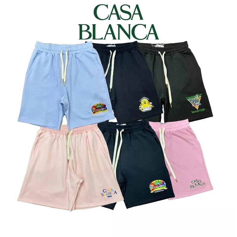 Casa Blanca Colorblock Drawstring Shorts