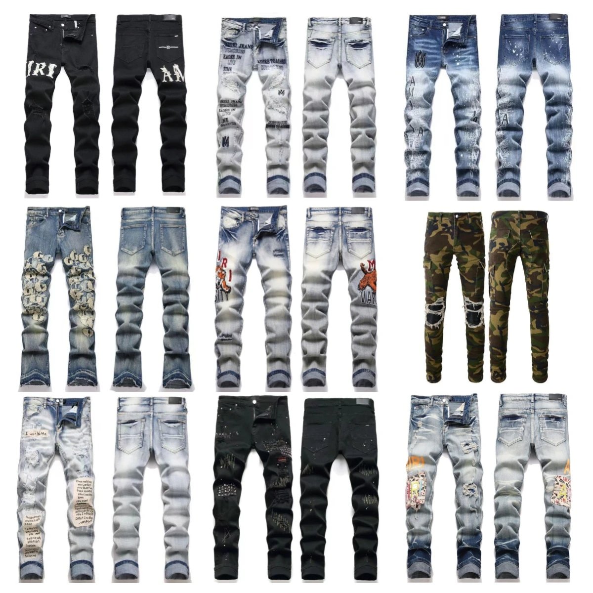 Distressed Slim Fit Jeans Collection