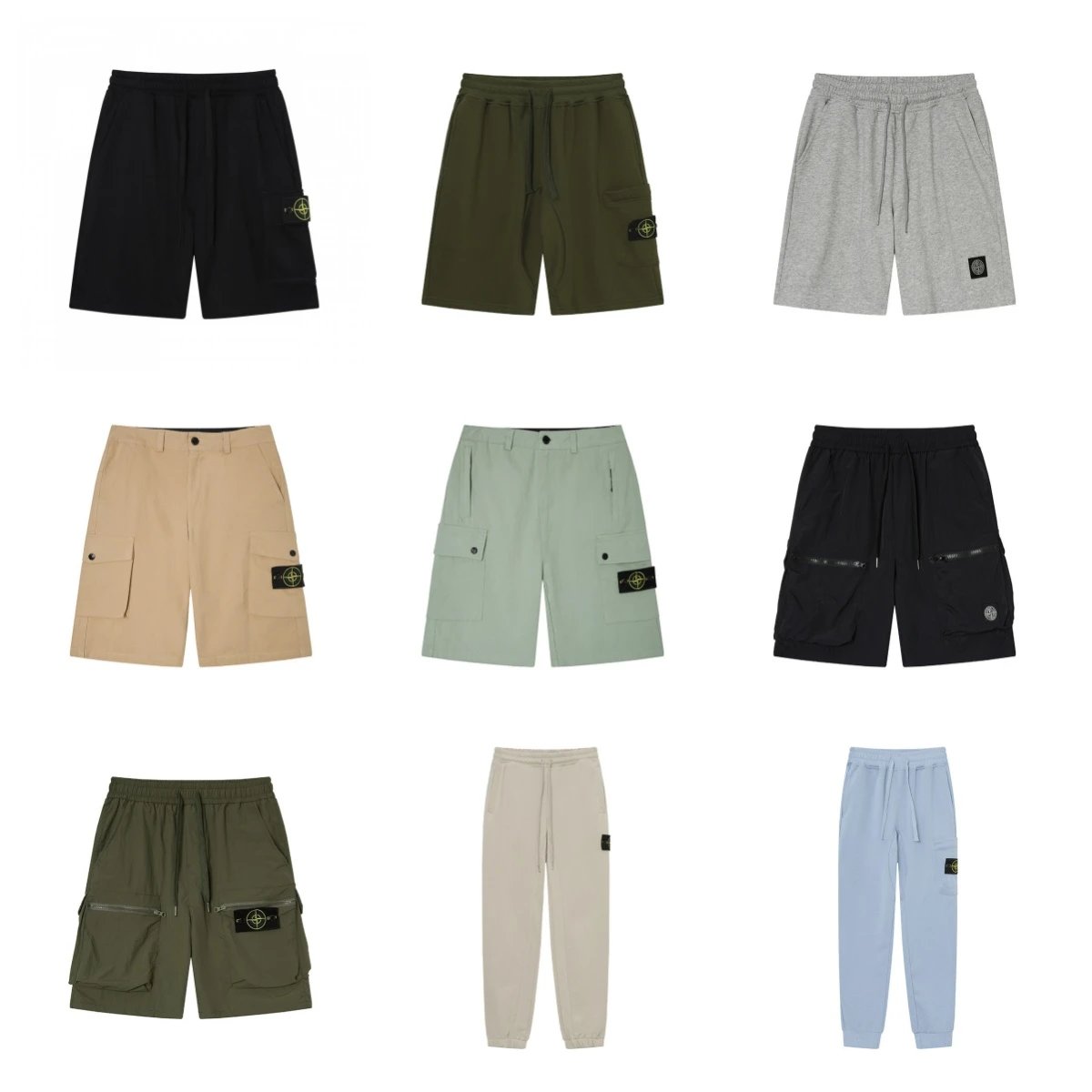 Stone Island Cargo Shorts and Pants in Various Colors