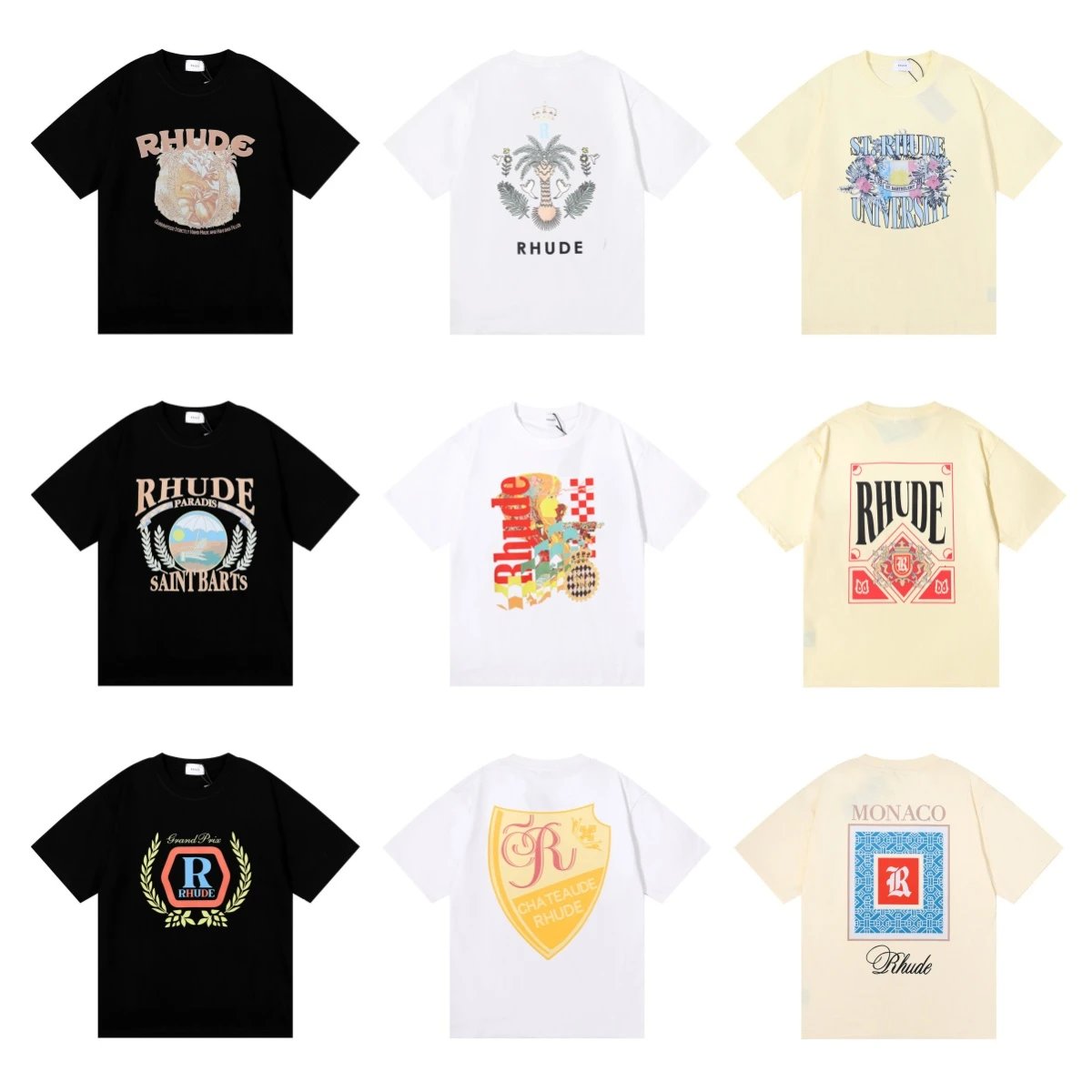Rhude Black White an