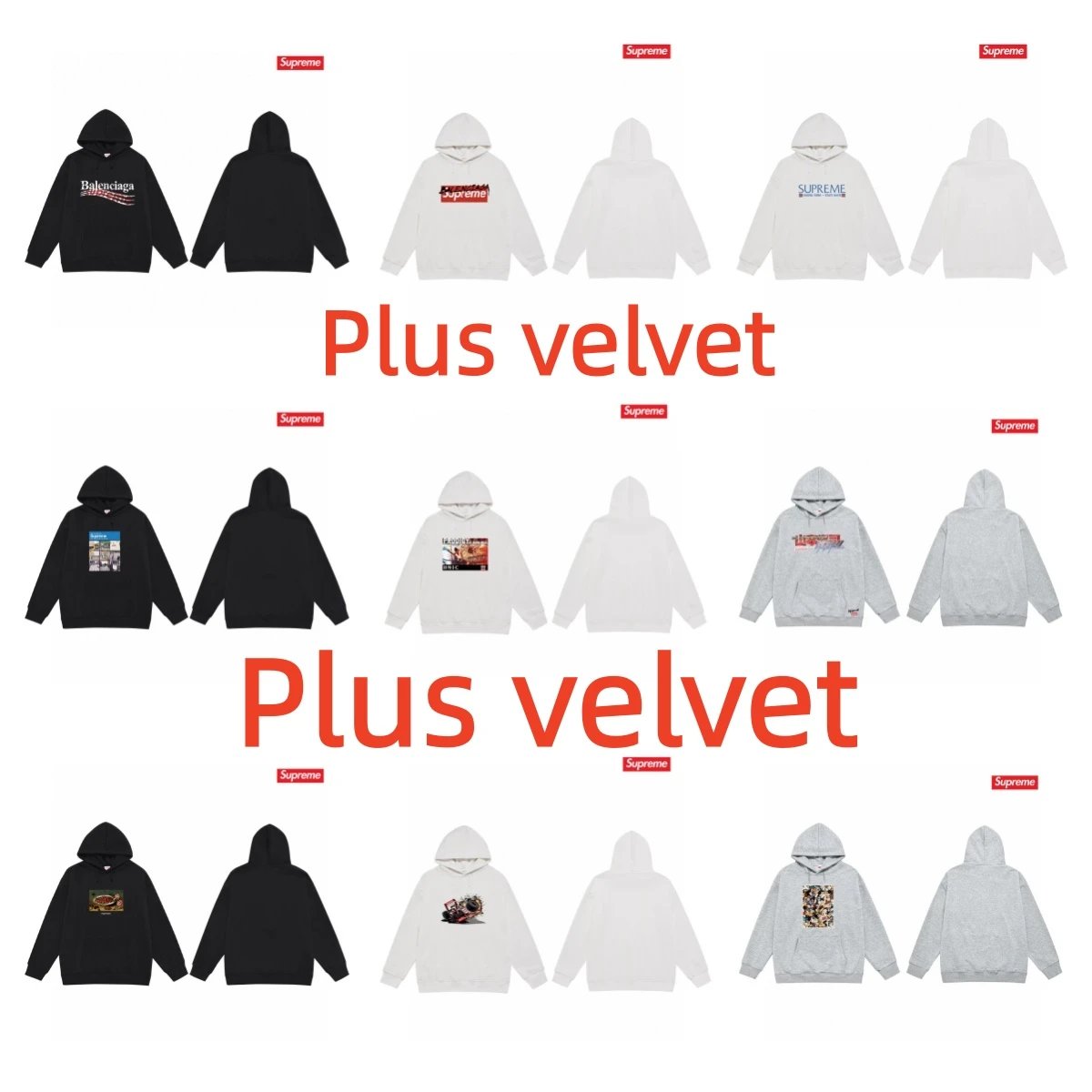 Supreme Black Hoodie