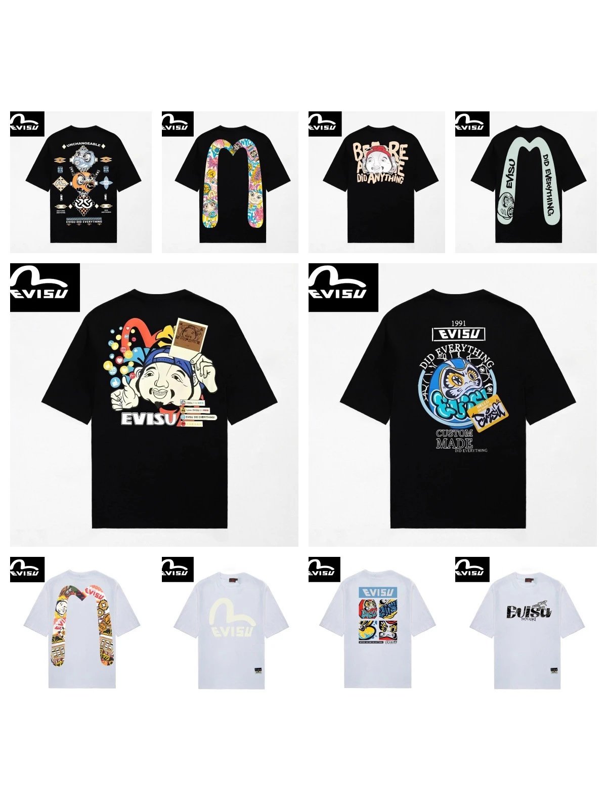 Evisu Black Graphic 