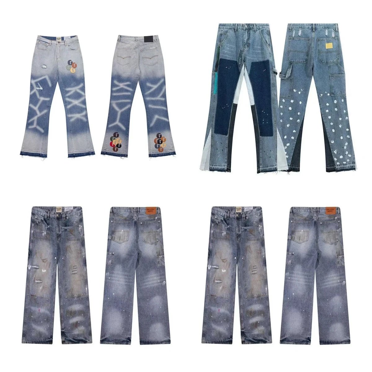 Gallery Dept Blue Distressed Denim Jeans