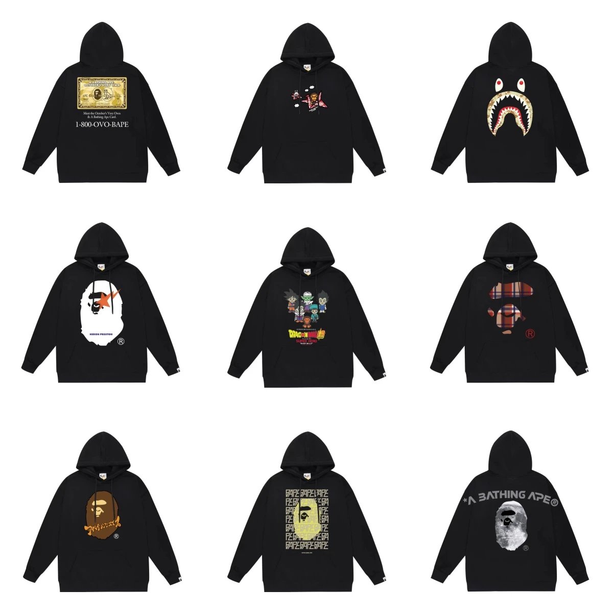 Bape Black Hoodie Co