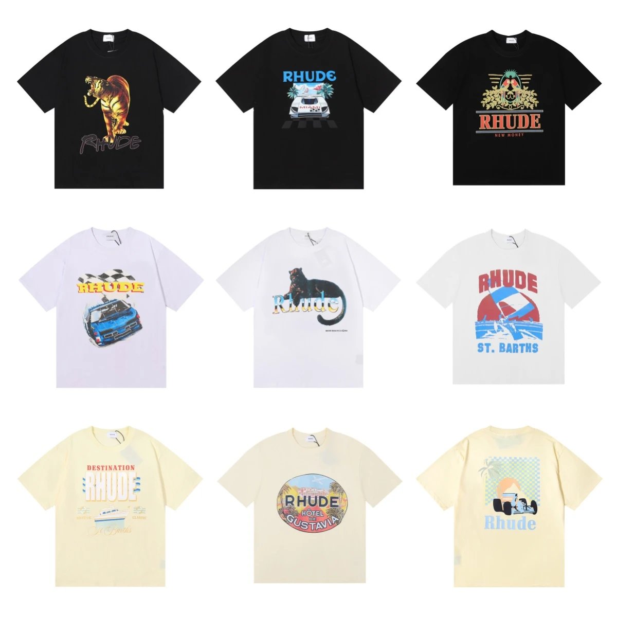 Rhude Black White an