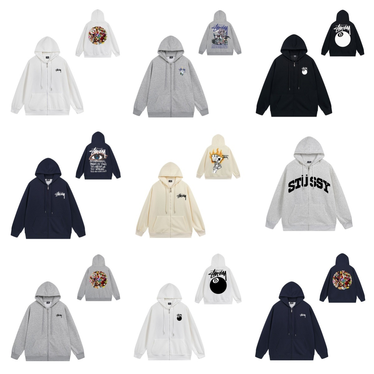Stussy Zip-Up Hoodie